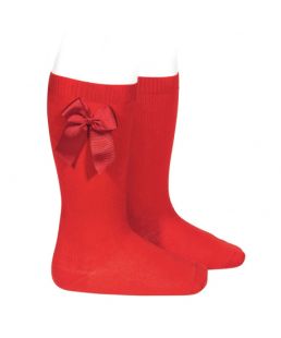 Calcetines altos con lazo ROJO Cóndor Osito Dormilón